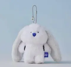 NewJeans POPUP COLLER MD ぬいぐるみキーリング　ホワイト NewJeans - White Bunny Plush Keyring [NJ X COLLER] - K PLACE