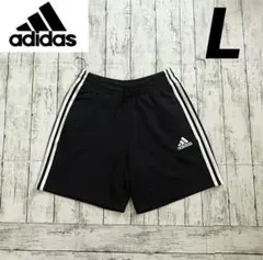 adidas ブラック ショートパンツ Lサイズ　未使用品　限定お値引き