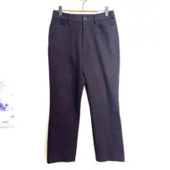 チェックパンツ　日本製 倉敷 レディース　M
