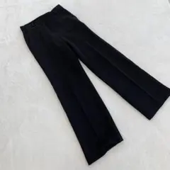 ユヌマンション ワイドパンツ ブラック ポリエステル Mサイズ