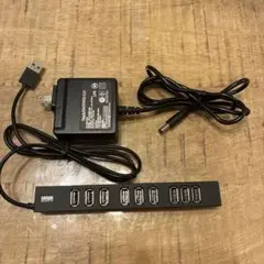 USBハブ 10ポート USB-2H1001BKN