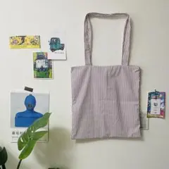 ストライプ　トートバッグ