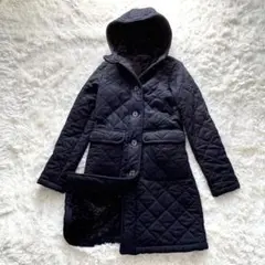 美品 MACKINTOSH マッキントッシュ キルティングコート フード付き