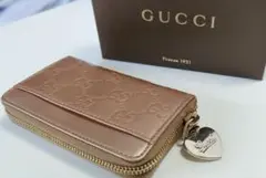 GUCCI グッチ シマ ラウンドファスナー コインケース