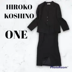 ヒロココシノ レトロセットアップ◆ウールスカートスーツ 大きいサイズ◆3019