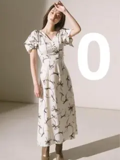 【新品】SNIDEL sustainableリボンプリントワンピース