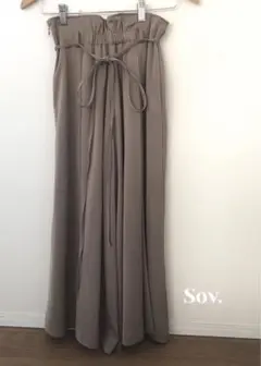 sov. ソブ ワイドパンツ ダブルスタンダードクロージング