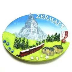 世界遺産　スイスアルプス　マッターホルン　冷蔵庫マグネット　お土産