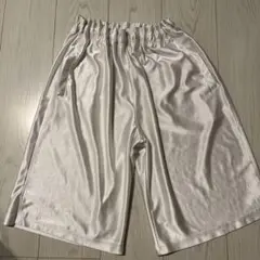 サカパン　ホワイトハーフパンツ ポリエステル製