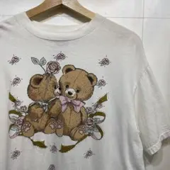 【希少】80s-90s bear tee 熊 シングルステッチ　アメリカ製