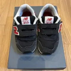New Balance 313 ブラック/レッド 14.5cm