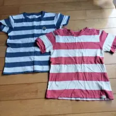 UTミニオン ストライプ Tシャツ と西松屋Ｔシャツの2枚セット 130cm