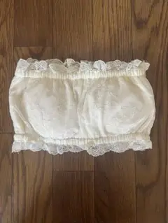 アイボリー レースチューブトップ 春服 夏服 デイライルノアール