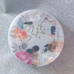 レジンヘアゴム(ラウンド)まどろむ猫・花