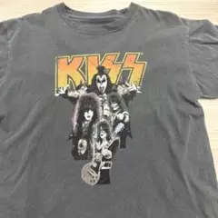 ヴィンテージ　KISS バンド　Tシャツ ダークグレー　キス