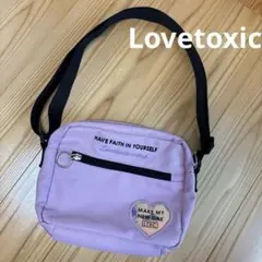 ラブトキシック Lovetoxic ハートパッチスクエアショルダーバッグ