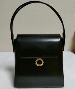 ハナエモリ　ヴィンテージ　ゴールド金具　小さめ　ハンドバッグ