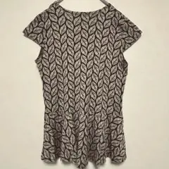 ビアリッツ　ガルボ　葉柄シャツ　ノースリーブワンピース
