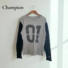 チャンピオン【L】ロングTシャツ ロンT バイカラー ストリート r270