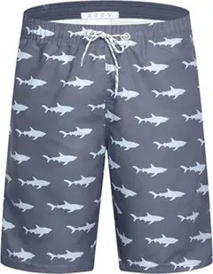 メンズ 水着 海パン ショートパンツ サーフィン 紺色 2XL a-1