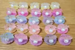 貝殻　クリア　パーツ　２５個セット