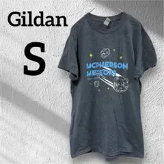 Gildan 【S】プリント Tシャツ 半袖 ダークグレー レディース トップス