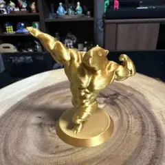 筋トレカピバラ ゴールド筋肉フィギュア 3Dプリント