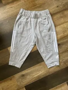 adidas グレー 3本ライン ボトムス