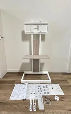 【美品】壁寄せスタンド 〜43V型対応　ハヤミ工産 KF-240W 付属品全て有