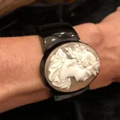 イギリスアンティーク ジェット ブレスレット