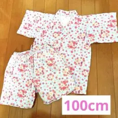 女の子　甚平さん　100cm 試着のみ新品同様