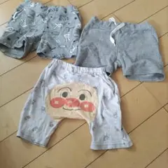 キッズ 半ズボン 3点セット 100cm 90/50　ショートパンツ