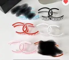 CCロゴデザイン ヘアクリップ