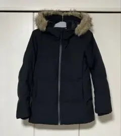 【美品】ユニクロ　uniqlo シームレスダウンパーカ　 ブラック　黒　M
