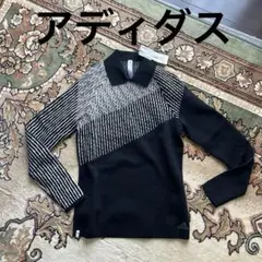訳あり　adidas レディース ゴルフM ポロシャツ ブラック/ホワイト