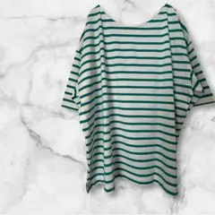 【スタディオクリップ】 Tシャツ ストライプ オーバーサイズ 3Lサイズ