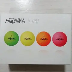 本間ゴルフ ゴルフボール　D1　マルチカラー　３ダース