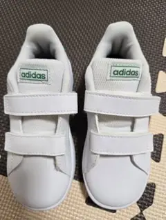 adidas ベルト付きスニーカー ホワイト 美品 16㎝