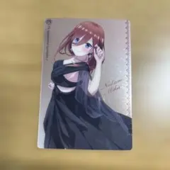中野三玖 黒いドレス カード