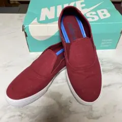 NIKE SB 赤 スリッポン