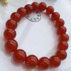 赤瑪瑙　約10.2mm ブレス内周 約 16cm