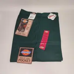 新品未使用 Dickies 85283 ダブルニー ハンターグリーン 30x32
