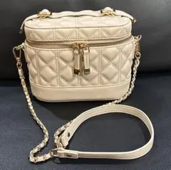 RANDA キルティング2way バニティバッグ Cream