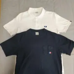 ループウィラー　ポロシャツとTシャツセット　しゃけくま