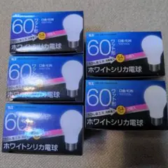 シリカ電球 E26口金 60ワット形 2個入×5箱（10球）