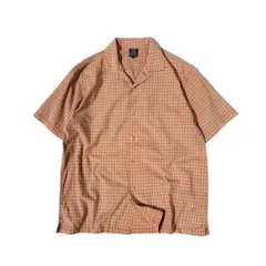 00s TRIMMER JEANS s/s シアサッカーシャツ L
