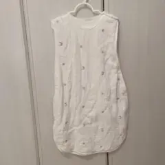 hugmuu 6重 ガーゼスリーパー 袖なし Mサイズ