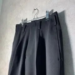 【ヴィンテージ】VANJET ワンタックスラックスパンツ 黒古着usedBM24