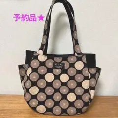 チューリップバッグ　あんぱんドット　ハンドメイド　ショルダー　予約品