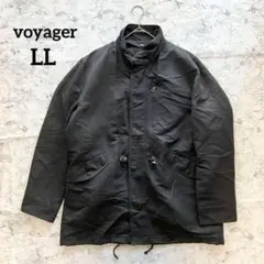 【voyager】中綿ライナー付ジャンパー 防寒 ドロスト ブラック LL